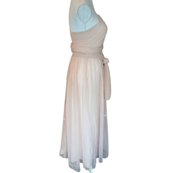 Birdy Grey Dress Womens Small Christina Pink Tulle Wedding Bridesmaid Formal - Picture 10 of 15